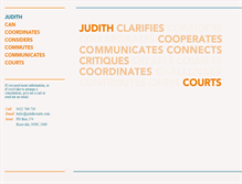 Tablet Screenshot of judithcourts.com